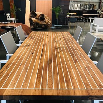 Solid Teak Yacht Outdoor Table